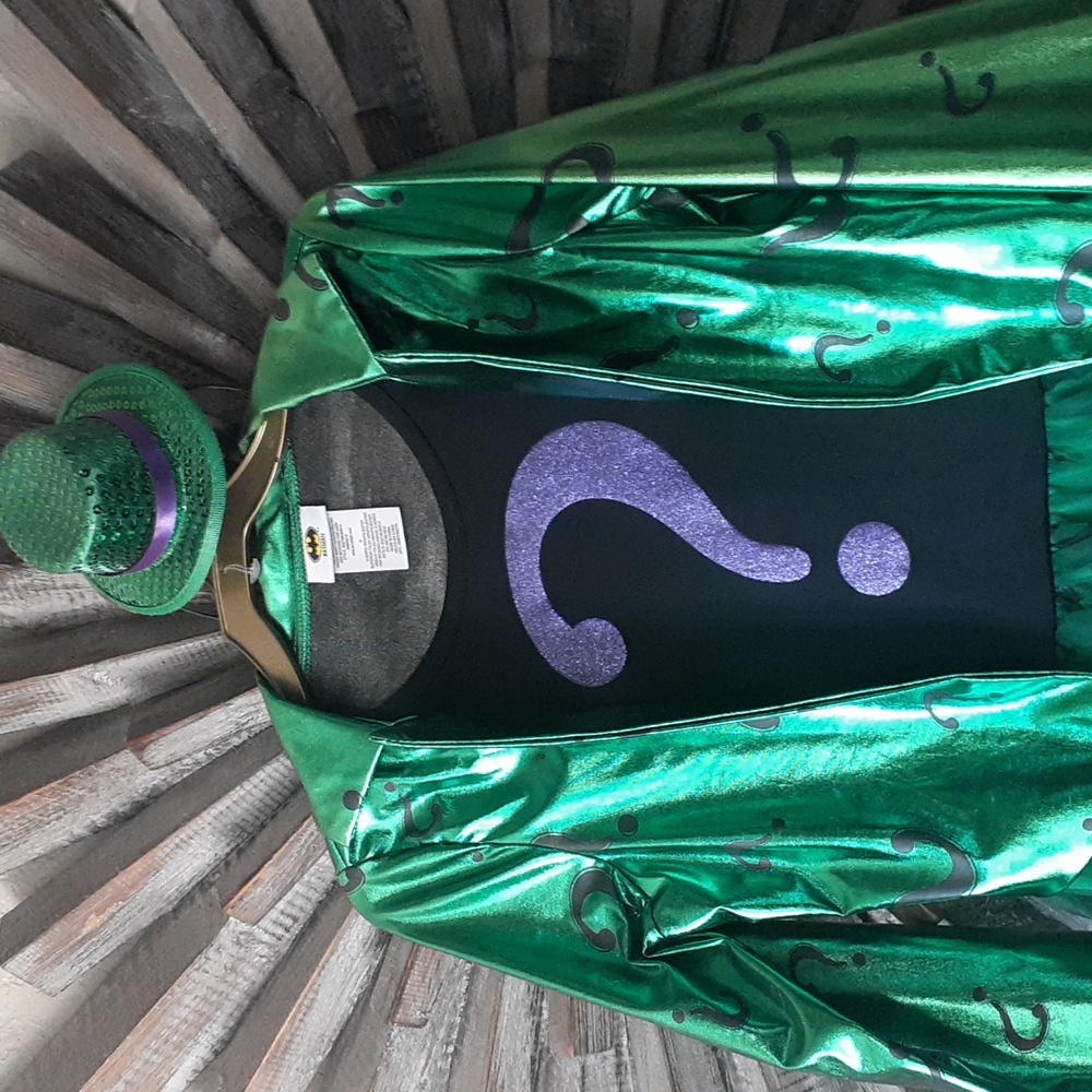 Batman Green Riddler Girls Costume - Picture 2 of 4